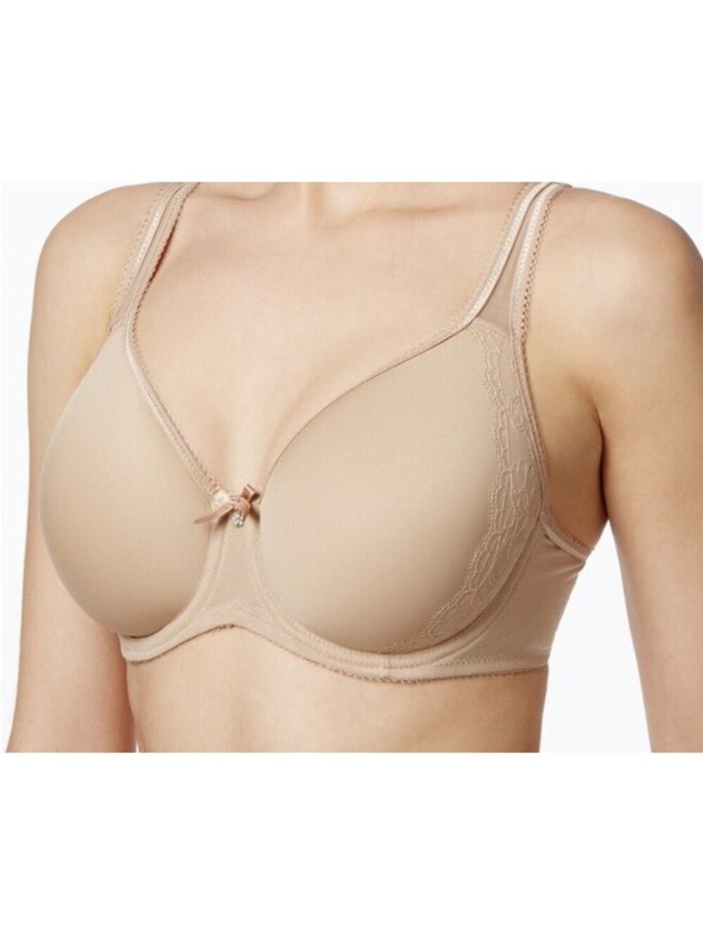 Wacoal Retro Chic Contour Bra 44DD Sand Beige Floral Lace Support